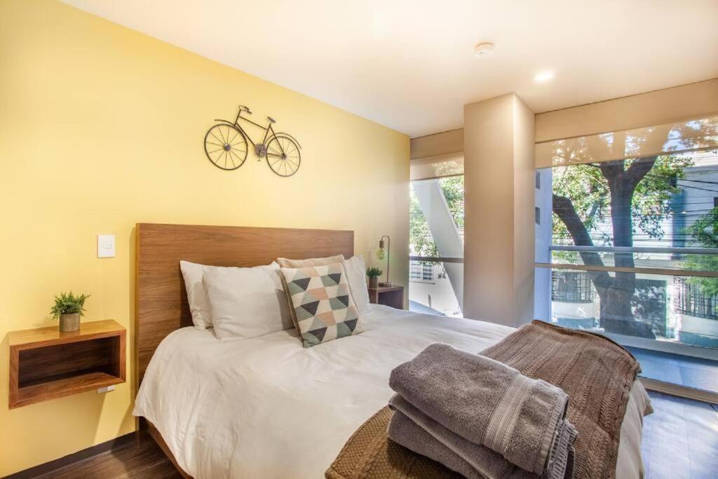Aparthotel Corazon De Condesa 3 Departamentos - 200Mbps Wifi, Roof, Gym Meksyk Zewnętrze zdjęcie