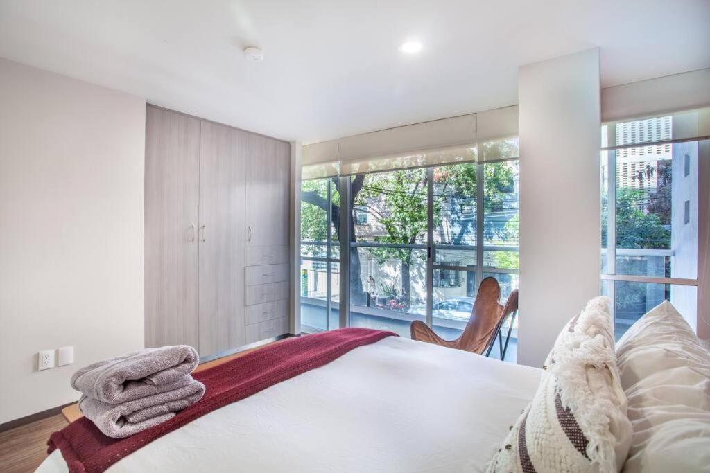 Aparthotel Corazon De Condesa 3 Departamentos - 200Mbps Wifi, Roof, Gym Meksyk Zewnętrze zdjęcie