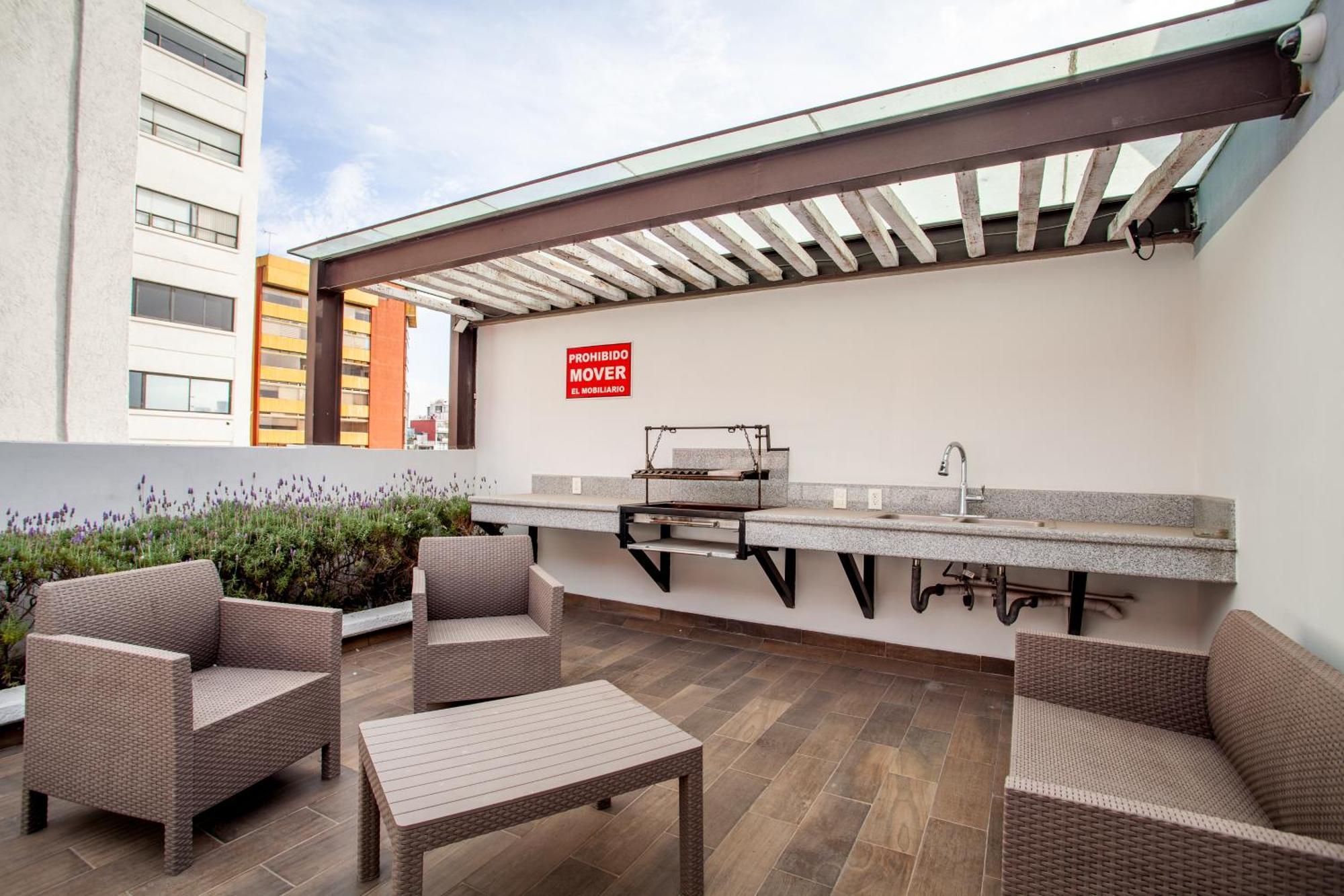 Aparthotel Corazon De Condesa 3 Departamentos - 200Mbps Wifi, Roof, Gym Meksyk Zewnętrze zdjęcie